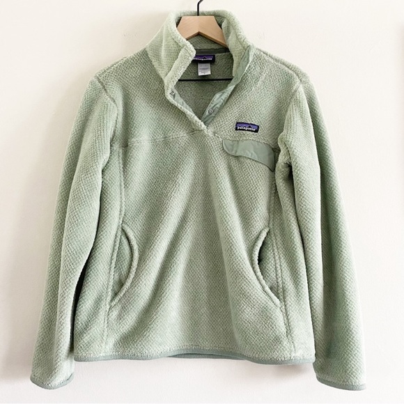 Patagonia Tops - Patagonia Snap-T Retool Pullover Fleece Mint Green Size Medium